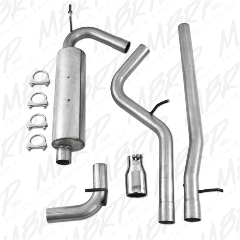 MBRP 2007-2009 Jeep Wrangler 4dr 3.8L V6 Cat Back Single-SR1 Performance