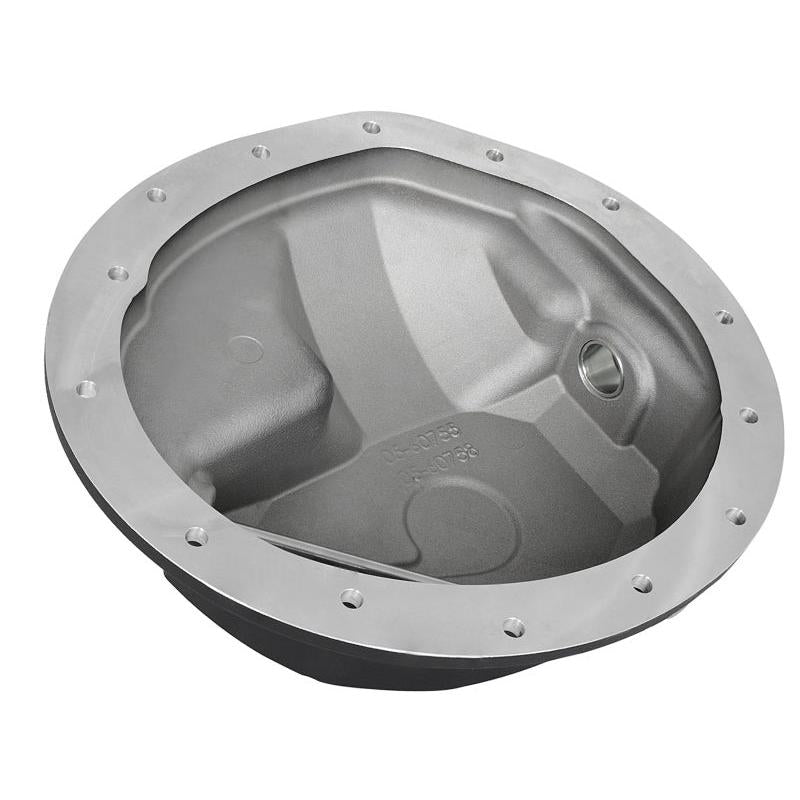 AFE Rear Differential Cover Black w/Machined Fins Nissan Titan XD 16-19 - w/Oil-SR1 Performance