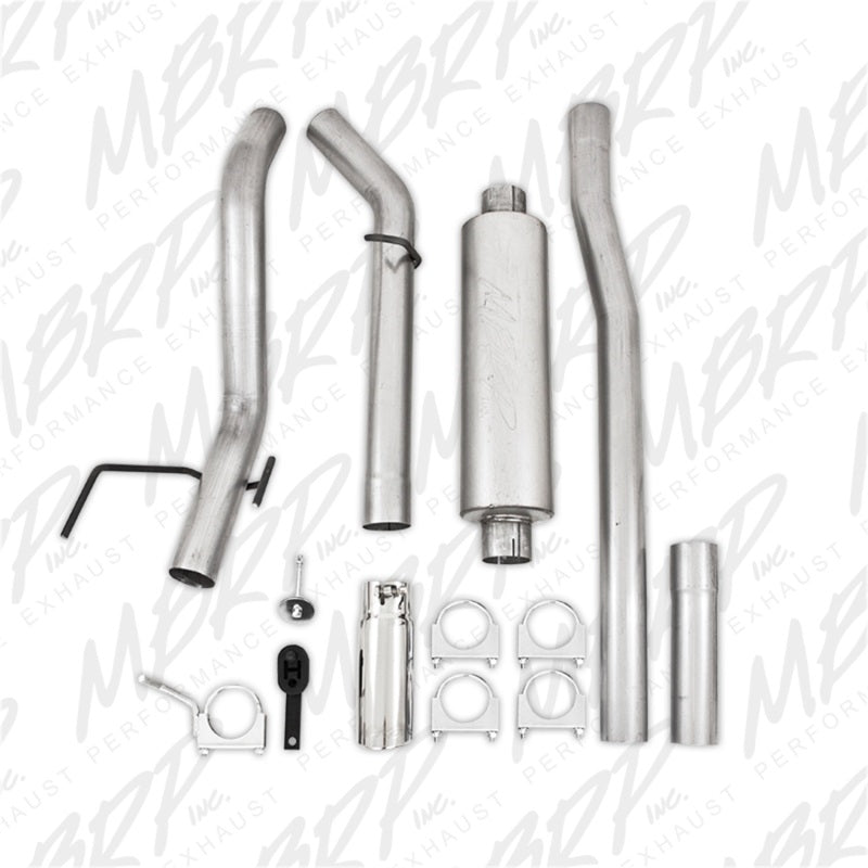 MBRP 06-08 Ram Hemi 1500 Mega Cab 5.7L / 03-13 Ram Hemi 2500/3500 5.7L Alum 3in Cat Back Single Side-SR1 Performance