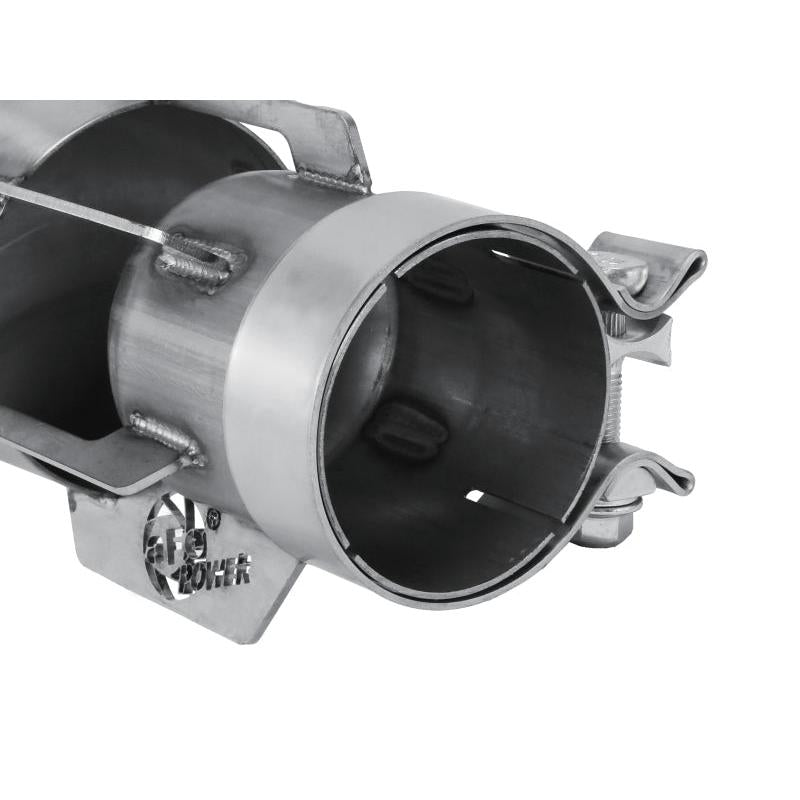 aFe MACH Force-Xp 304 Stainless Steel Clamp-on Exhaust Tip Brushed-SR1 Performance