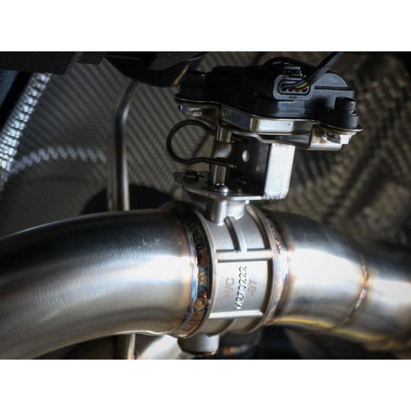 aFe POWER Takeda 2020 Toyota Supra L6-3.0L (t) 3in-2.5in 304 SS CB Exhaust Carbon Tips-SR1 Performance