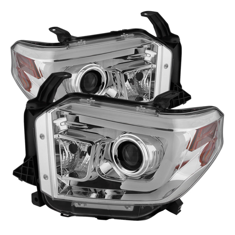 Spyder Toyota Tundra 2014-2016 Projector Headlights Light Bar DRL Chrome PRO-YD-TTU14-DRL-C-SR1 Performance