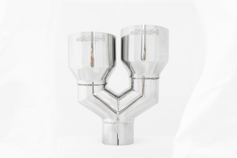 MBRP Universal T304 SS Dual Tip 4in OD/2.5in Inlet-SR1 Performance