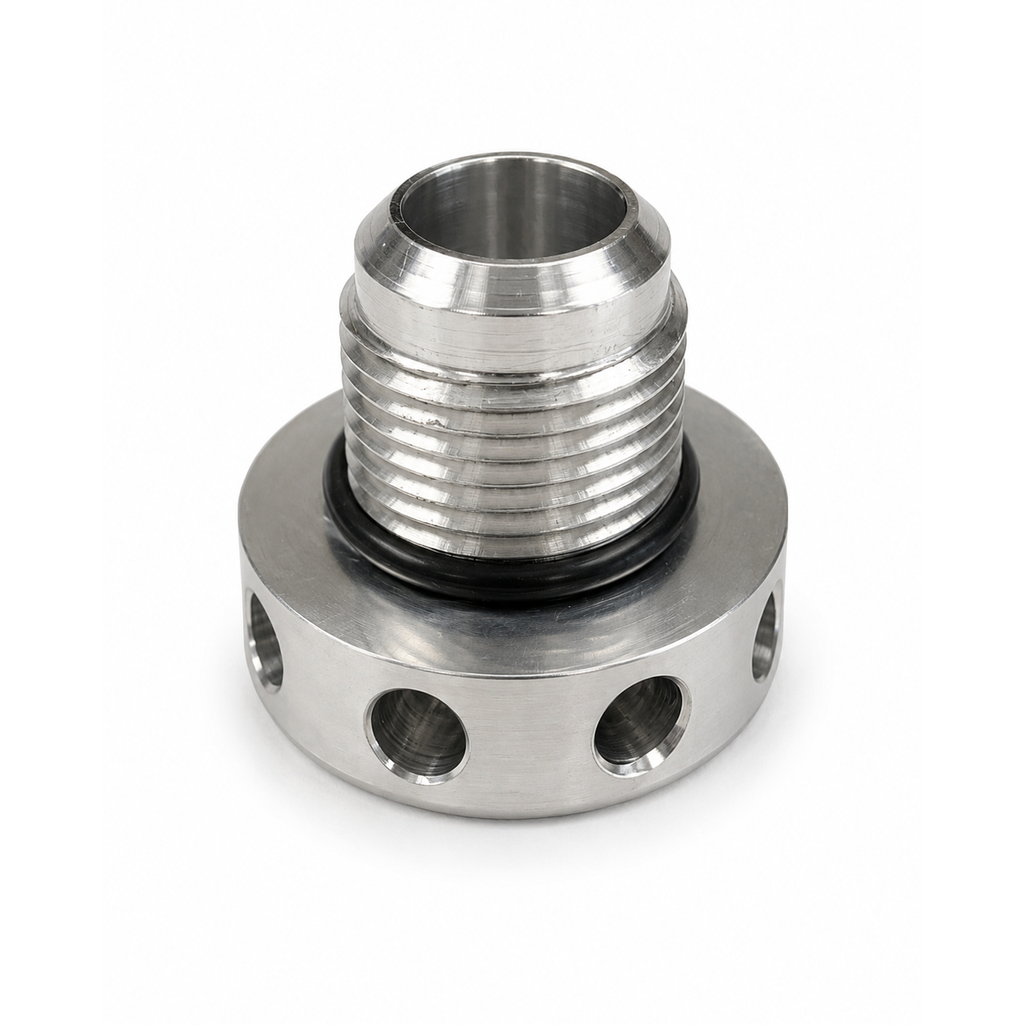 This is a universal/custom installation and fitment should be confirmed before modifying the valve cover
