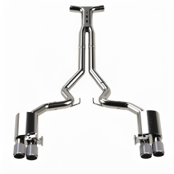 3" SS Connection-Back ULTRA X Touring Exhaust w/Carbon Tips. 18-26 Mustang 5.0L