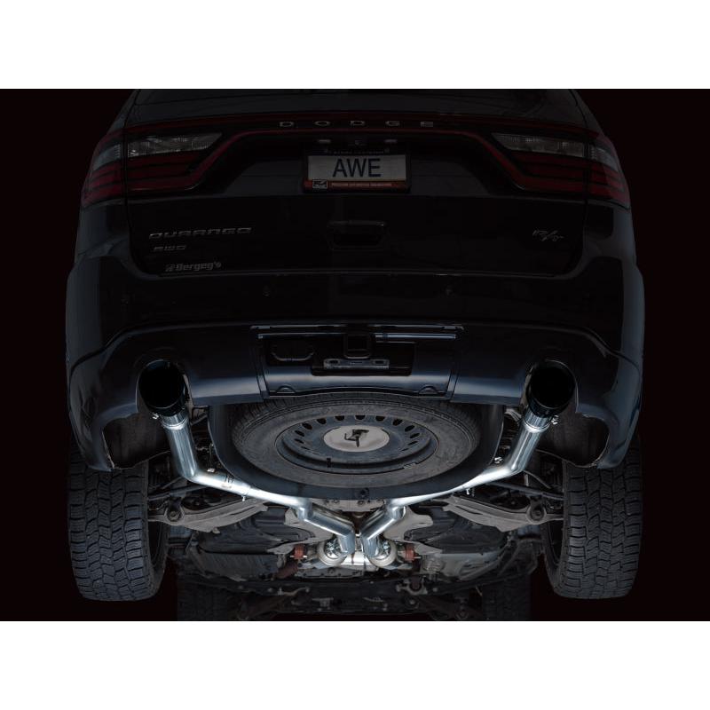 AWE Tuning 11-24 Dodge Durango 5.7L Track Edition Exhaust w/ Diamond Black Tips-SR1 Performance