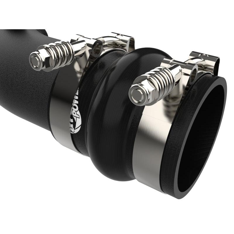 aFe 23-24 Ford F250/F350 Super Duty V8-6.7L BladeRunner 3 In. Aluminum Hot Charge Pipe- BLK-SR1 Performance