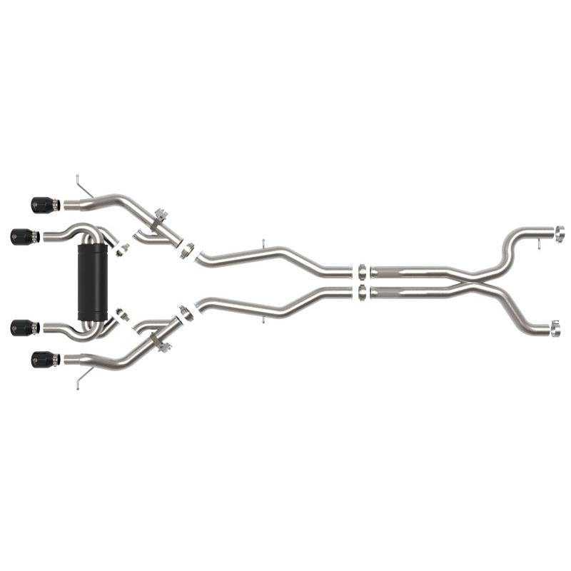 aFe MACHForce XP Exhausts Cat-Back SS 21 BMW M2 Competition L6-3.0L w/Black Tips-SR1 Performance