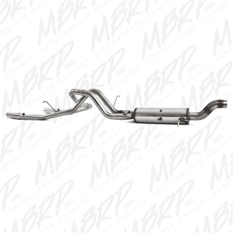 MBRP 09-11 Chev/GMC Colorado/Canyon 5.3L V8 EC/CC-SB Cat Back Dual Split Rear Exit T409-SR1 Performance
