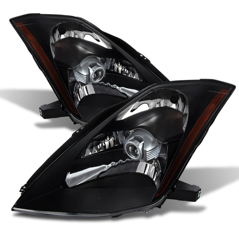 Xtune Nissan 350Z 03-05 Crystal Headlights Xenon/Hid Model Only Black HD-JH-N350Z-HID-BK-SR1 Performance
