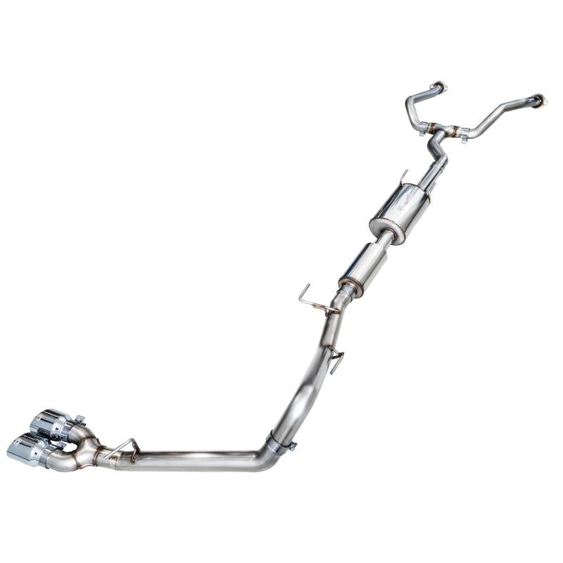 AWE 0FG Exhaust for 3rd Gen Toyota Tundra - Dual Chrome Silver Tips-SR1 Performance