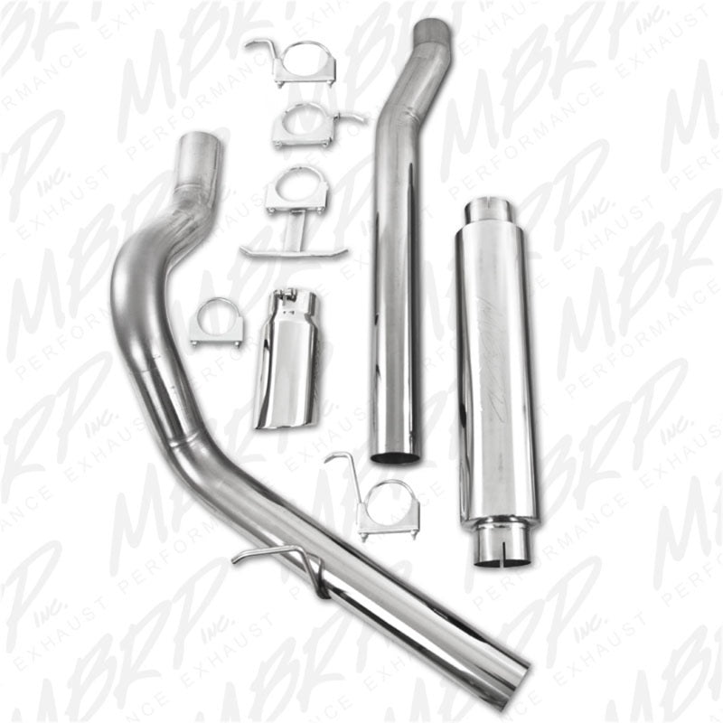 MBRP 2003-2007 Ford F-250/350 6.0L EC/CC Cat Back Single Side (Stock Cat)-SR1 Performance