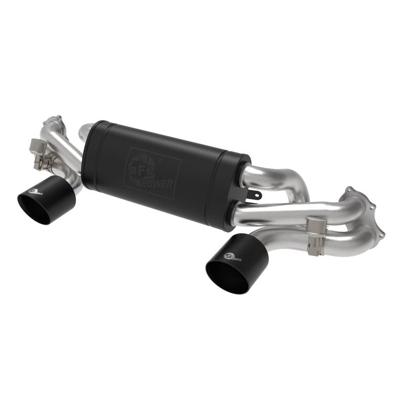 aFe MACHForce XP 2.25in-2.5in 304SS Exhaust Cat-Back Porsche 20-22 Cayman GT4(718) 4.0L - Black Tips-SR1 Performance