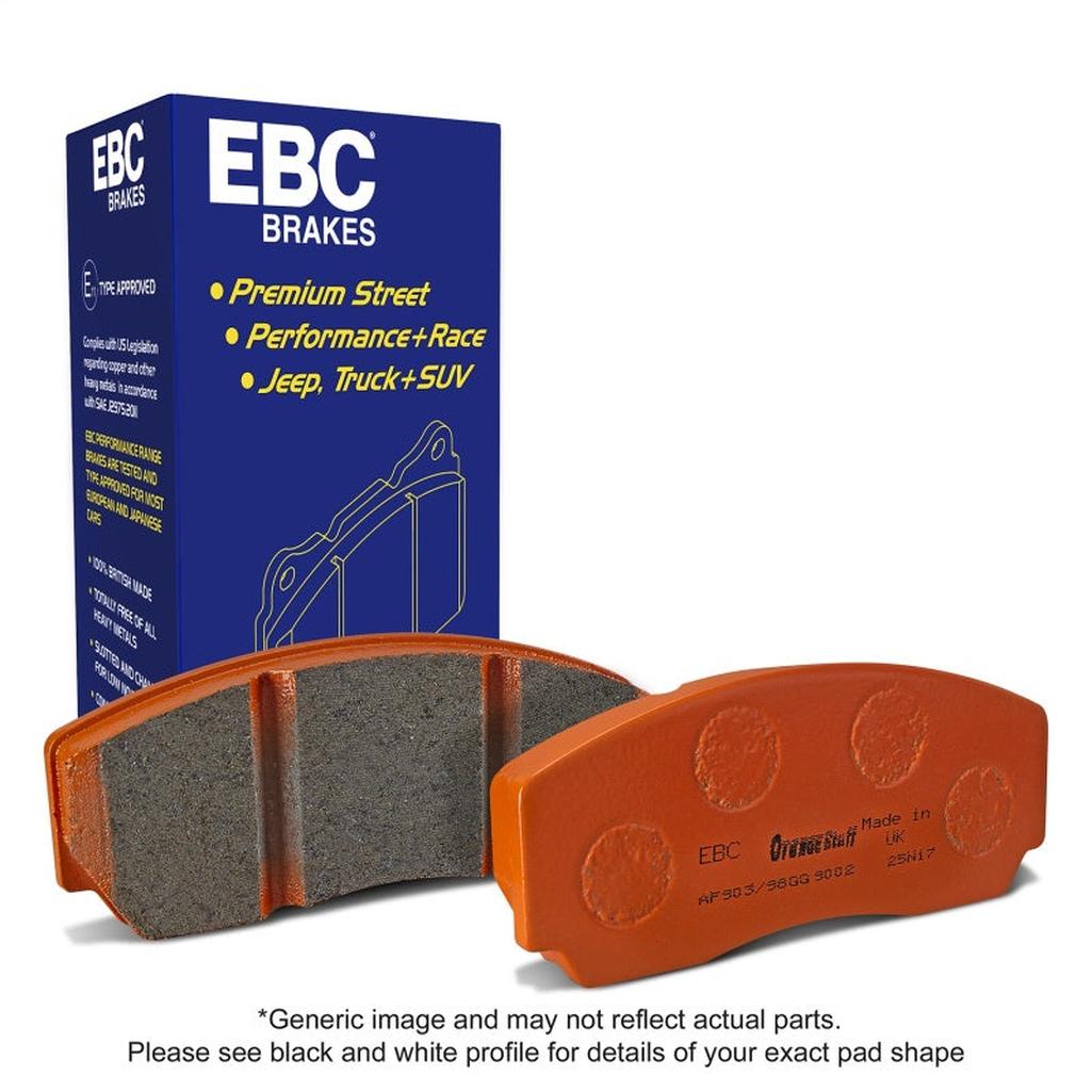 EBC Brakes ED91801 Extra Duty Front Brake Pads for Honda Pilot 2009-2011
