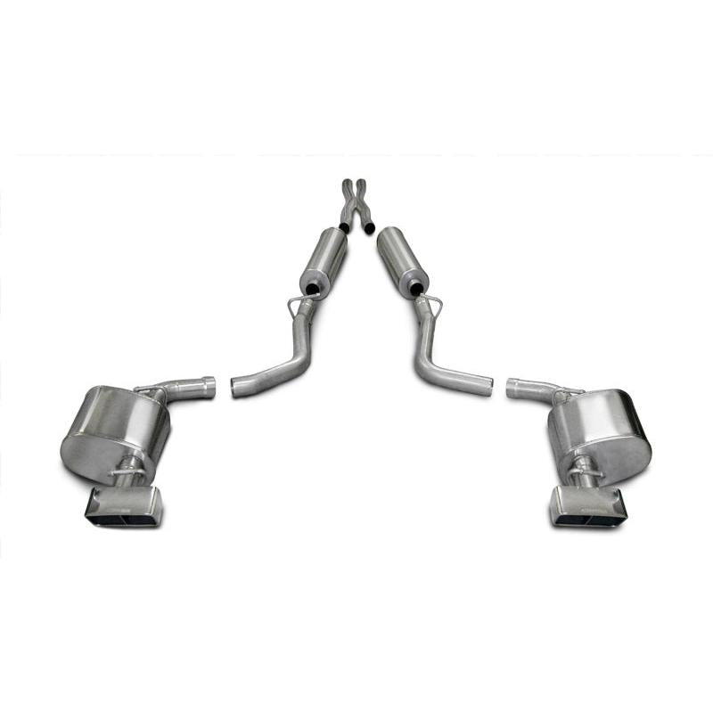 Corsa 2009-2010 Dodge Challenger R/T 5.7L V8 Manual Polished Xtreme Cat-Back Exhaust-SR1 Performance