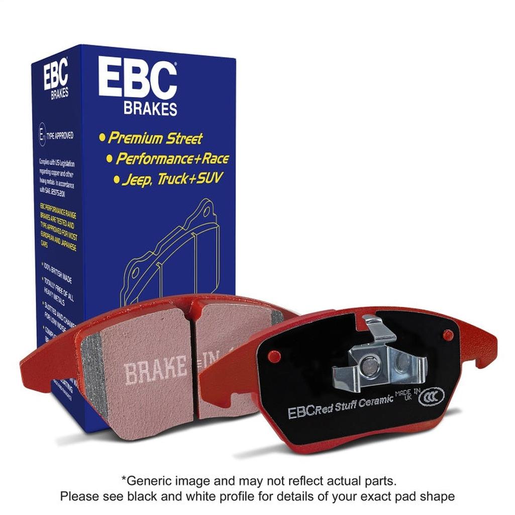 EBC Redstuff Ceramic Rear Brake Pads for Audi S6 2.9TT with Cast Iron Rotors – Low Dust and High Performance