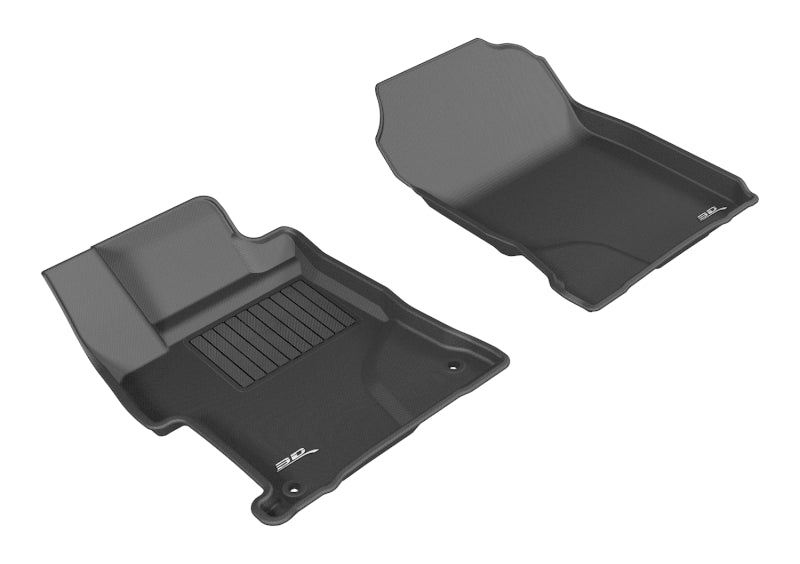 3D MAXpider 2014-2015 Honda Civic Sedan Kagu 1st Row Floormat - Black-SR1 Performance