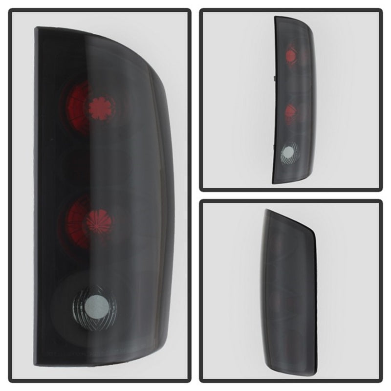Spyder Dodge Ram 02-06 1500/Ram 2500/3500 03-06 Euro Style Tail Lights Black Smoke ALT-YD-DRAM02-BSM-SR1 Performance