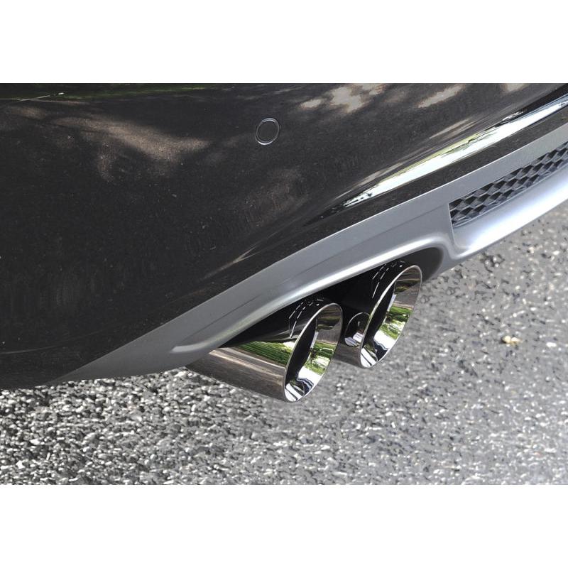 AWE Tuning Audi B8 A4 Touring Edition Exhaust - Single Side Polished Silver Tips-SR1 Performance