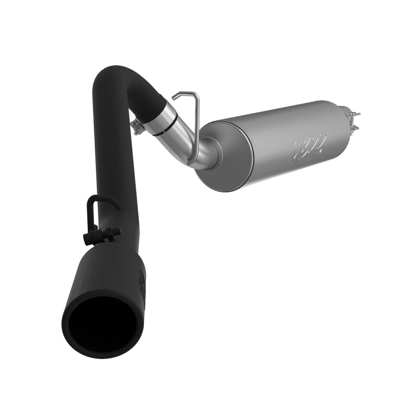 MBRP 97-99 Jeep Wrangler (TJ) Inline-4 2.5L, Inline-6 4.0L 2 1/2in Cat Back Single Side Black Coated-SR1 Performance