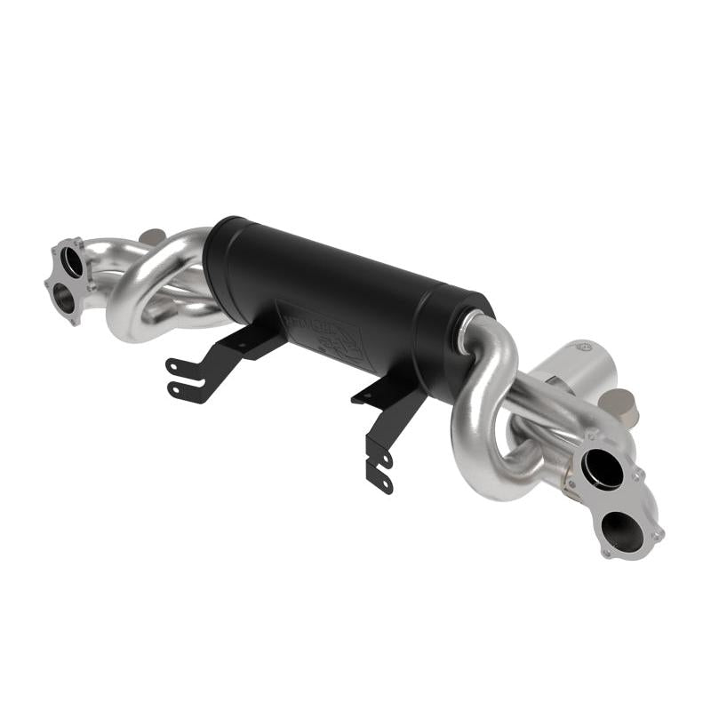 aFe MACHForce XP 2.25in-2.5in 304SS Exhaust Cat-Back 20-22 Porsche Cayman GT4 (718) - Carbon Tips-SR1 Performance