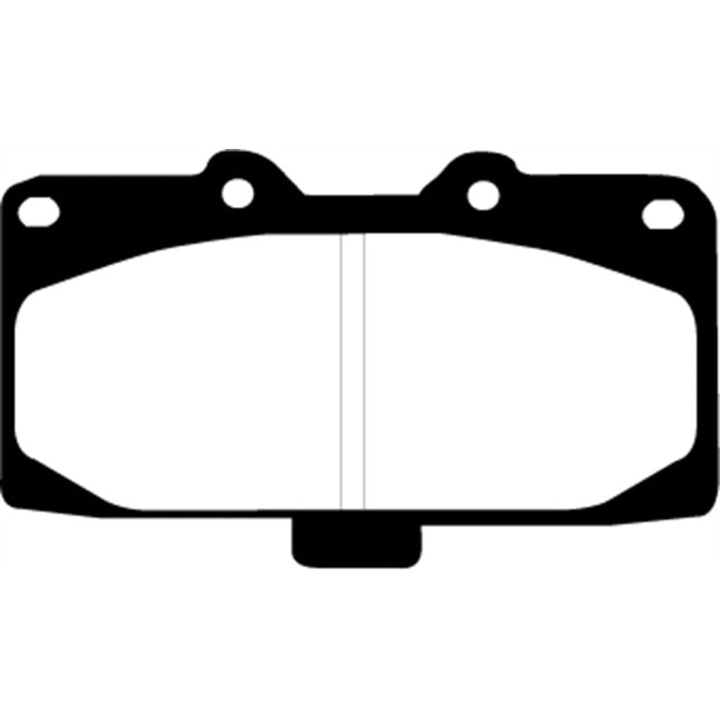 EBC Redstuff Ceramic Low Dust Front Brake Pads for Nissan Skyline R32 (1989-1995) – Part No. DP31200C
