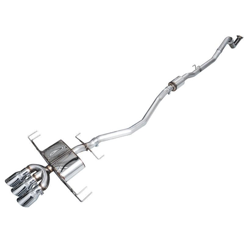 AWE Tuning 2024 Acura Integra Type S DE5 FWD Touring Edition Exhaust w/ Triple Chrome Silver Tips-SR1 Performance