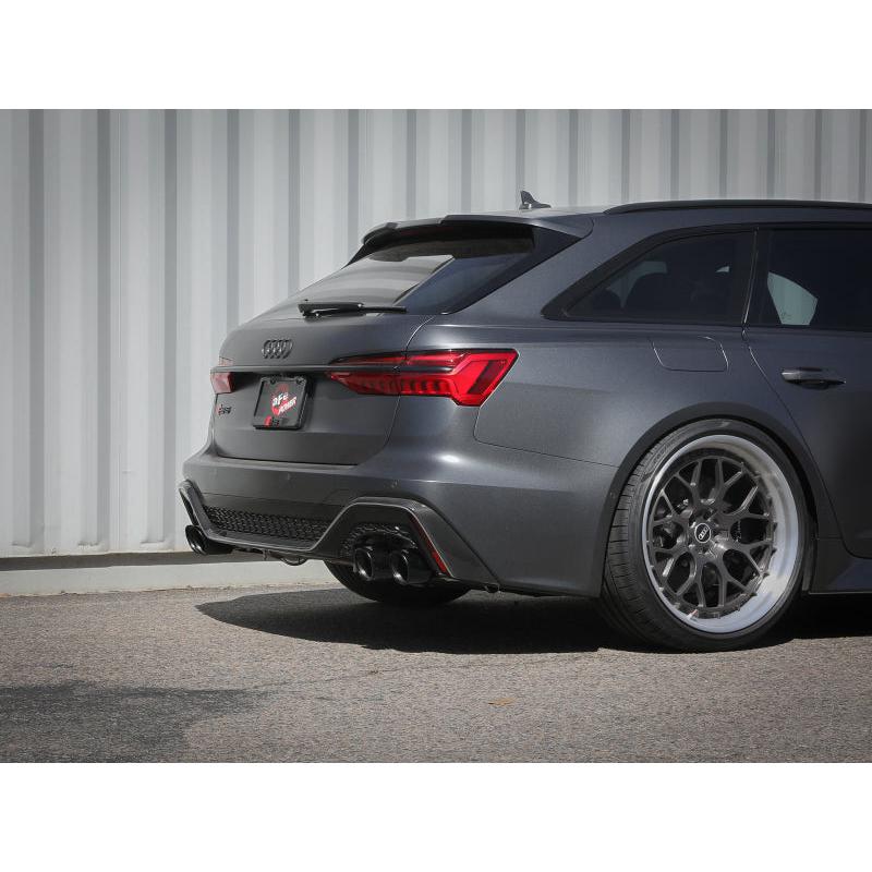aFe 20-22 Audi RS6 Avant V8 4L (tt) MACH Force-Xp 3in to 2.5in 304 SS Cat-Back Exhaust w/ Black Tip-SR1 Performance