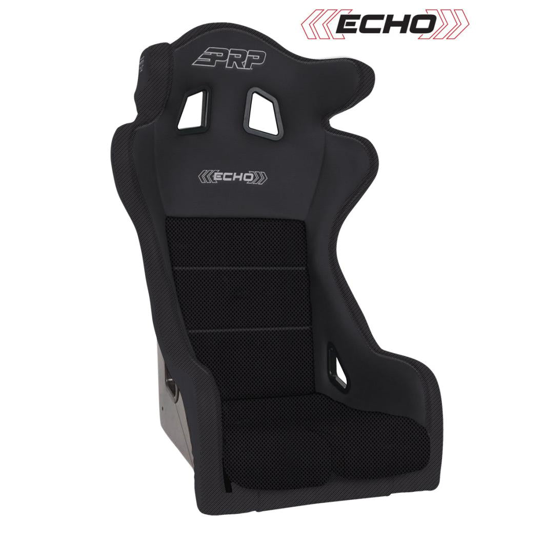 PRP Echo Composite Seat- Black (PRP Black Outline/Delta Black- Black Stitching)-SR1 Performance
