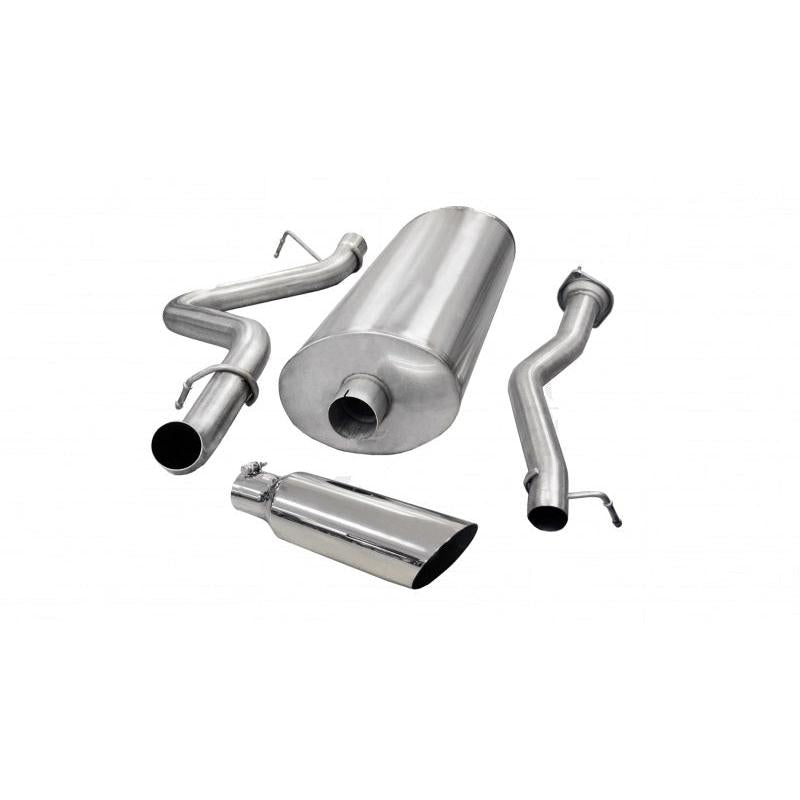 Corsa 2007-2010 Chevrolet Silverado Crew Cab/Std. Bed 2500 6.0L V8 Polished Sport Cat-Back Exhaust-SR1 Performance