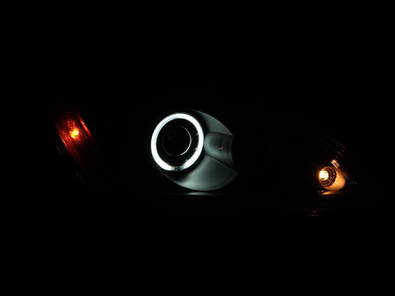 ANZO 2004-2007 Mitsubishi Lancer Projector Headlights w/ Halo Black (CCFL)-SR1 Performance