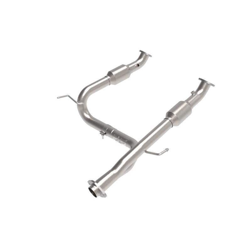 aFe Toyota Tacoma 05-15 V6-4.0L Twisted Steel Y-Pipe w/ Cat-SR1 Performance