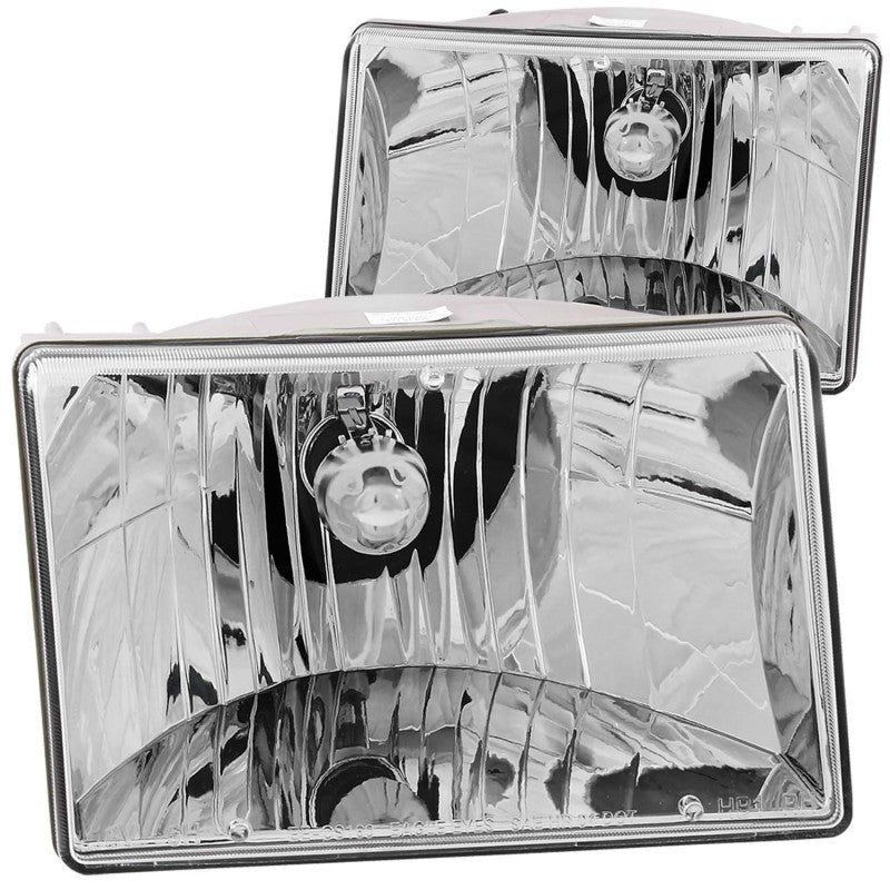 ANZO 1993-1998 Jeep Grand Cherokee Crystal Headlights Chrome-SR1 Performance