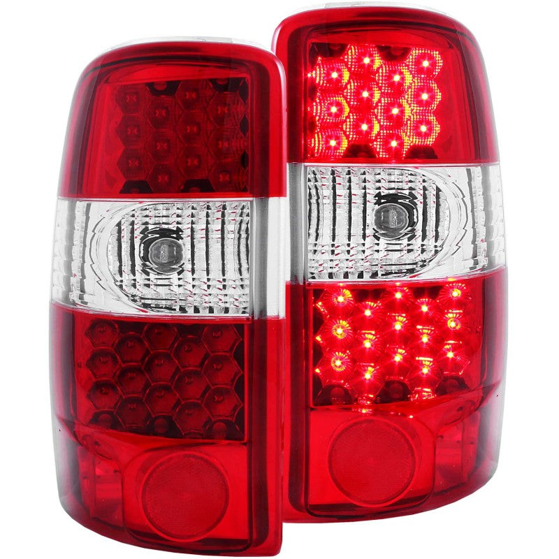 ANZO 2000-2006 Chevrolet Suburban LED Taillights Red/Clear-SR1 Performance