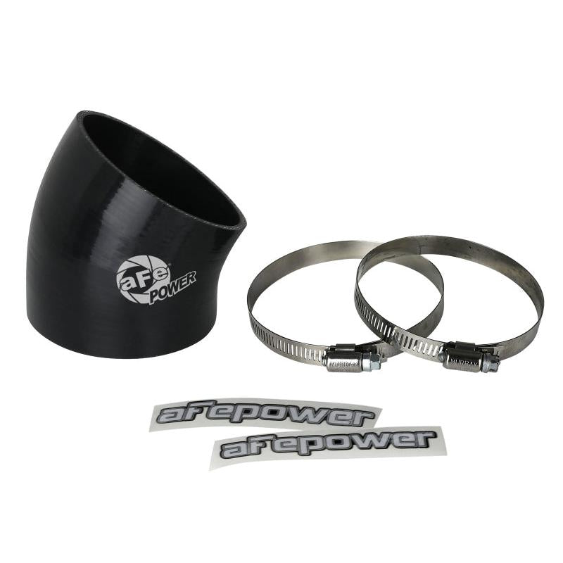 aFe MagnumFORCE Air Intake System Spare Parts Kit 3-1/2in ID x 30 Deg. Silicone Elbow Coupler -Black-SR1 Performance
