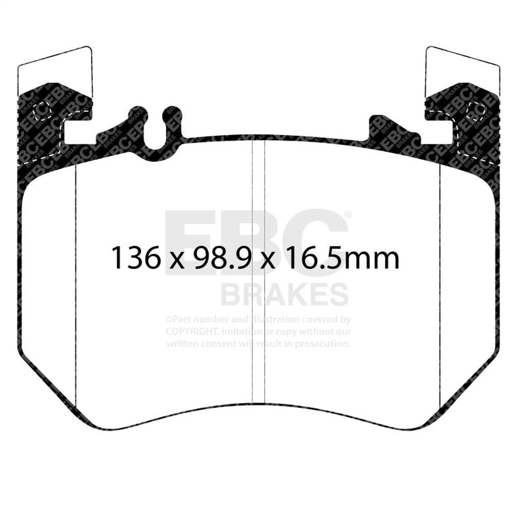 EBC Yellowstuff Front Brake Pads for Mercedes-Benz S580 Maybach (W223) 2021+ – High-Performance Street and Track Use