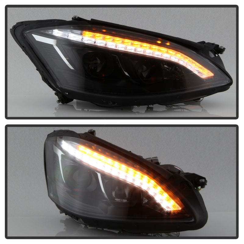 Spyder Mercedes W221 S Class 07-09 Headlights - HID Model Only - Black PRO-YD-MBW22107-HID-DRL-BK-SR1 Performance