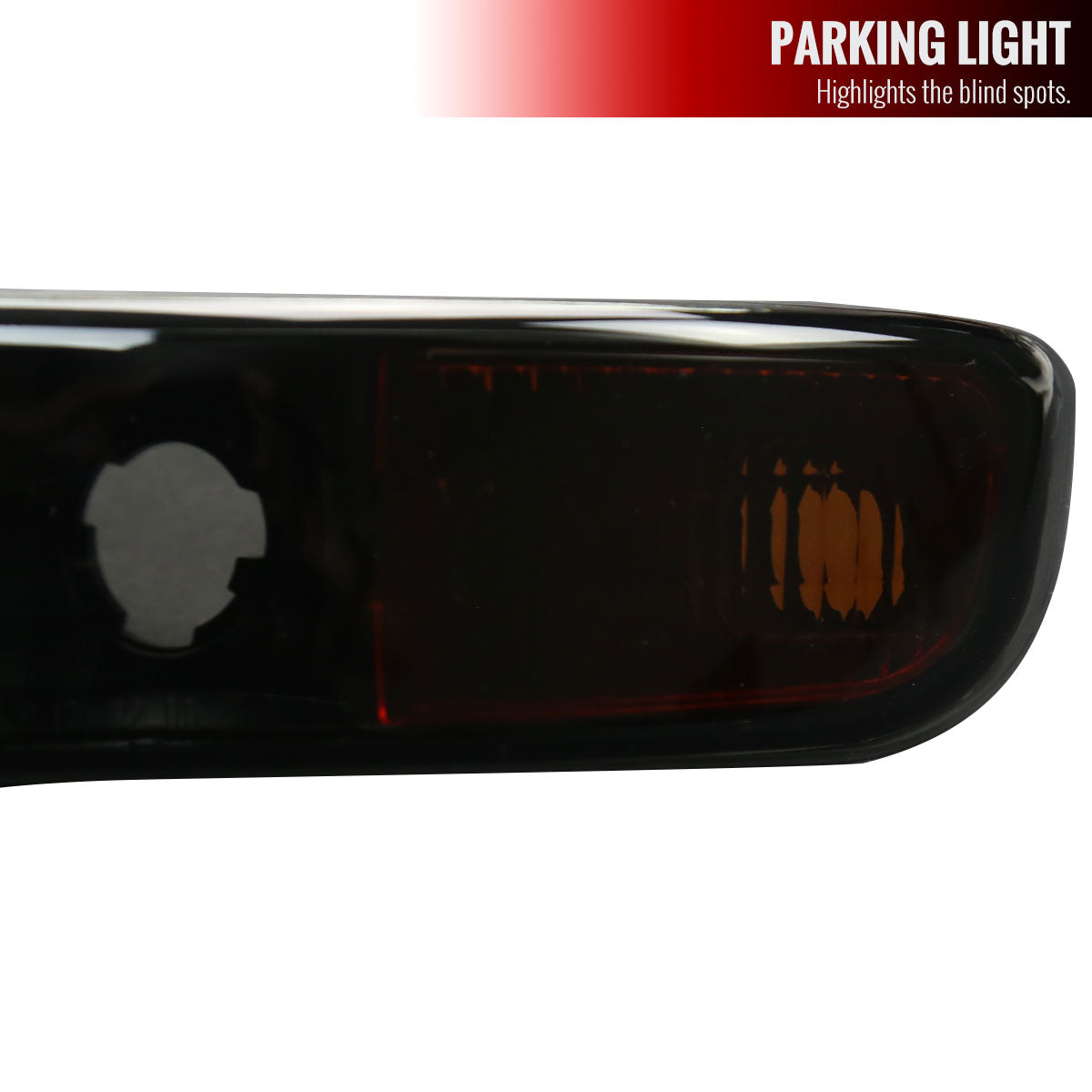 1999-2006 GMC Sierra/2007 Sierra Classic/2000-2006 Yukon/XL Factory Style Headlights and Bumper Lights with Amber Reflector (Matte Black Housing/Smoked Lens)