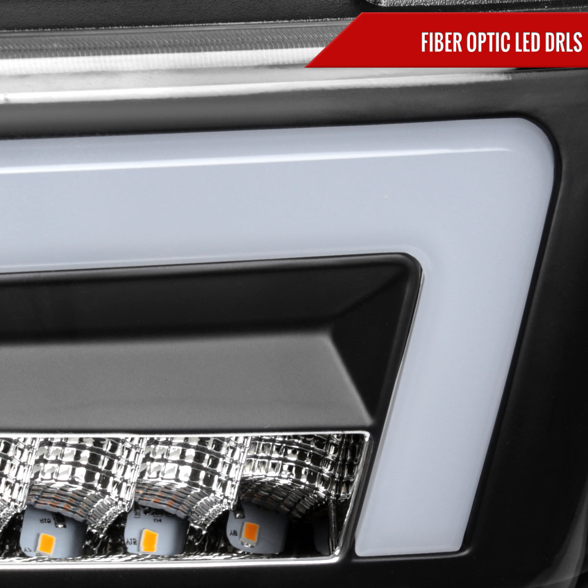 2004-2012 Chevrolet Colorado GMC Canyon/2006-2008 ISUZU I-Series Sequential Turn Signal Factory Style Headlights with LED Bar (Matte Black Housing/Clear Lens)
