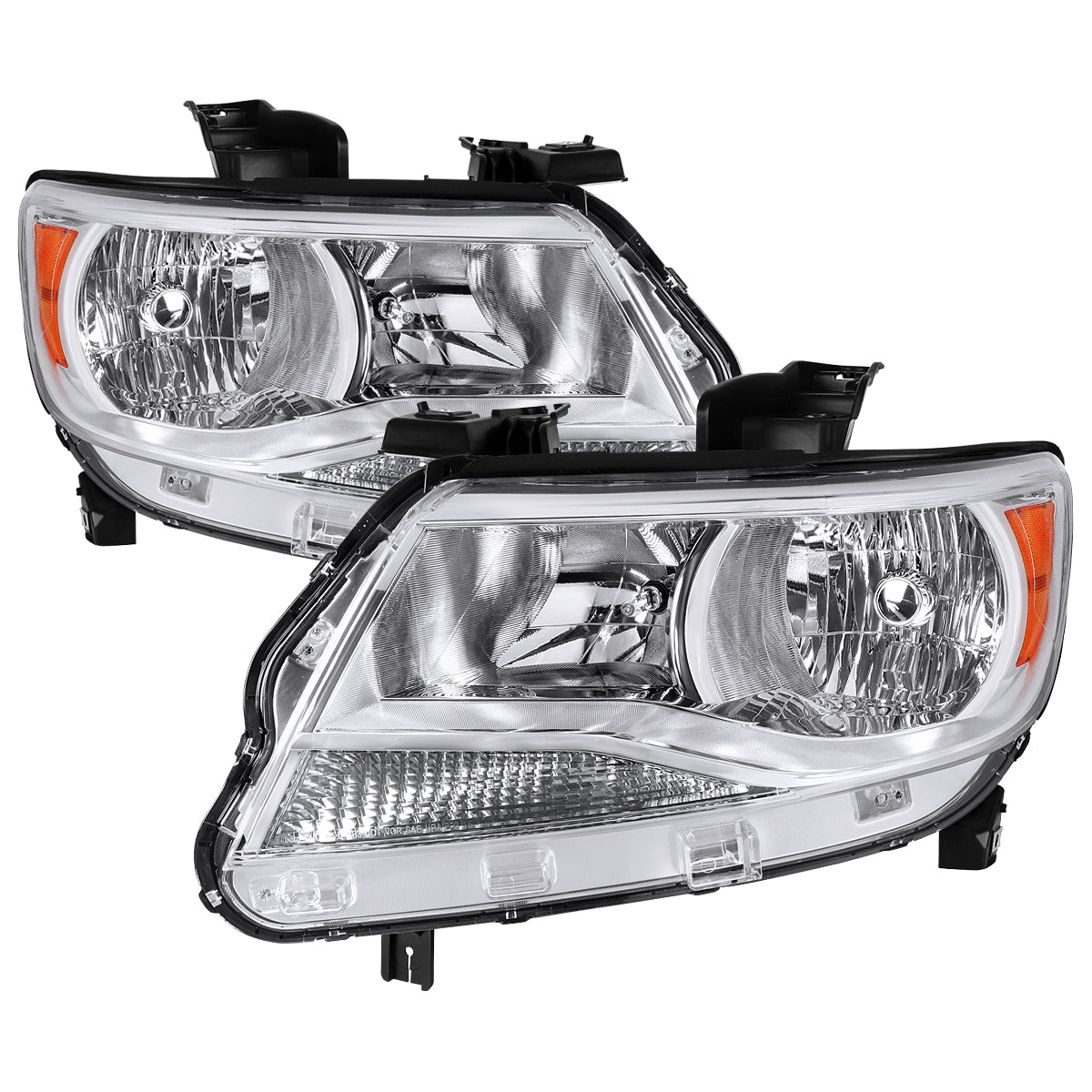 2015-2022 Chevrolet Colorado Factory Headlights (Chrome Housing / Clear Lens)