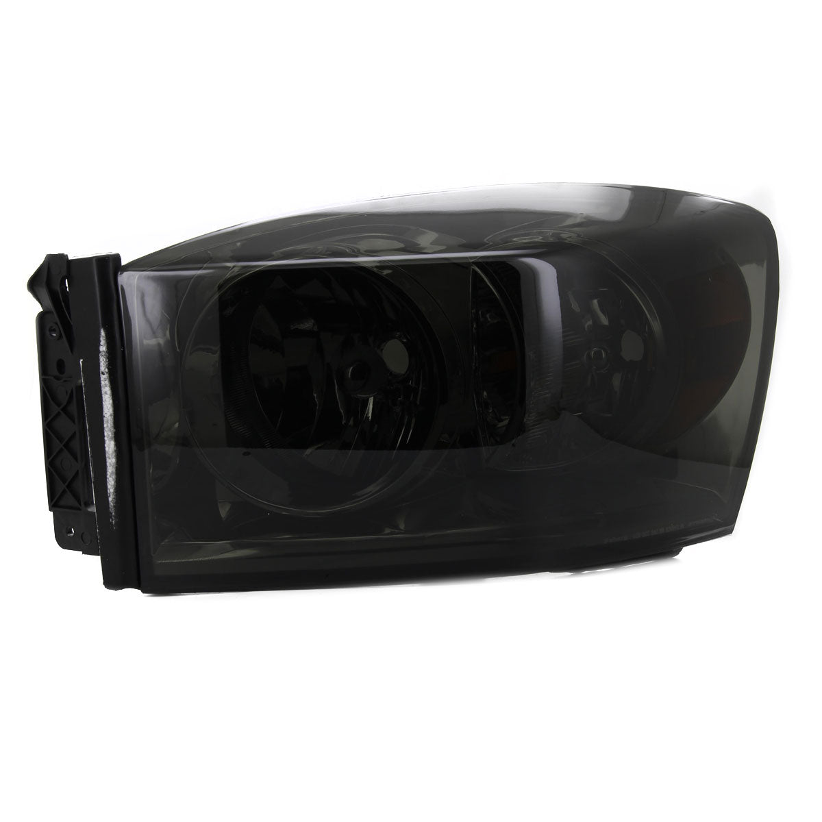2006-2008 Dodge RAM 1500/ 2006-2009 RAM 2500 3500 Factory Style Crystal Headlights (Chrome Housing/Smoked Lens)