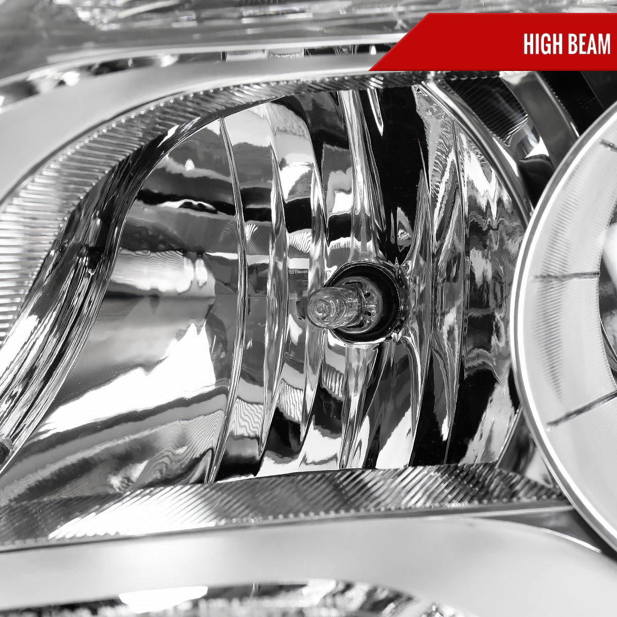 2010–2015 Chevrolet Equinox Factory Style Headlights (Chrome Housing / Clear Lens)