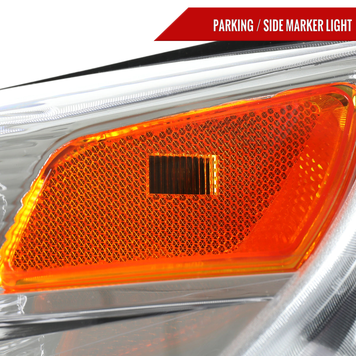 2010–2015 Chevrolet Equinox Factory Style Headlights (Chrome Housing / Clear Lens)