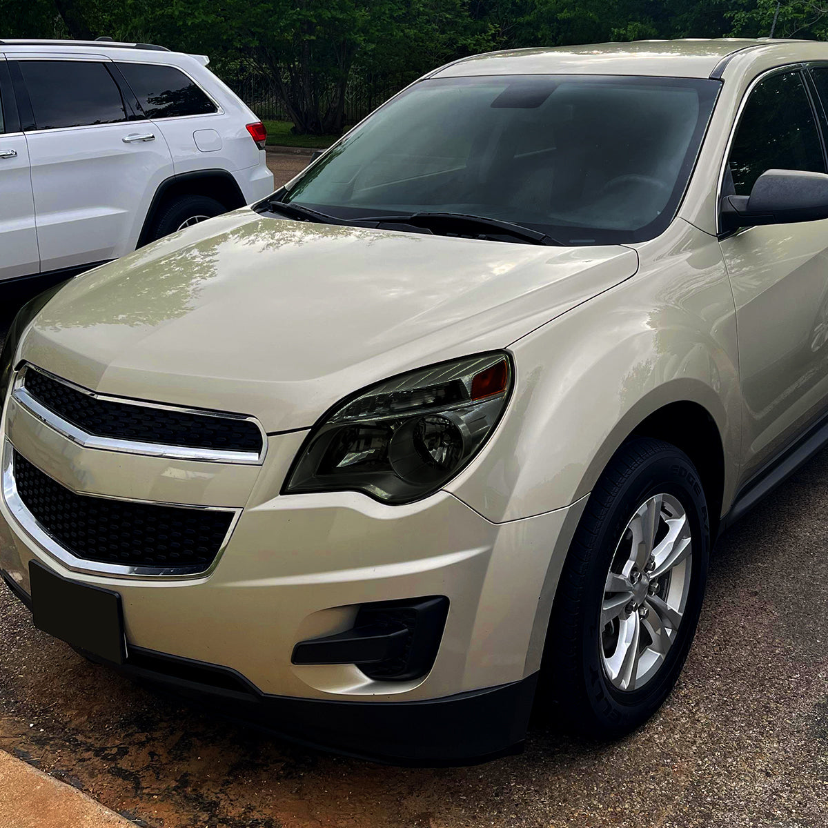 2010–2015 Chevrolet Equinox Factory Style Headlights (Chrome Housing / Smoked Lens)