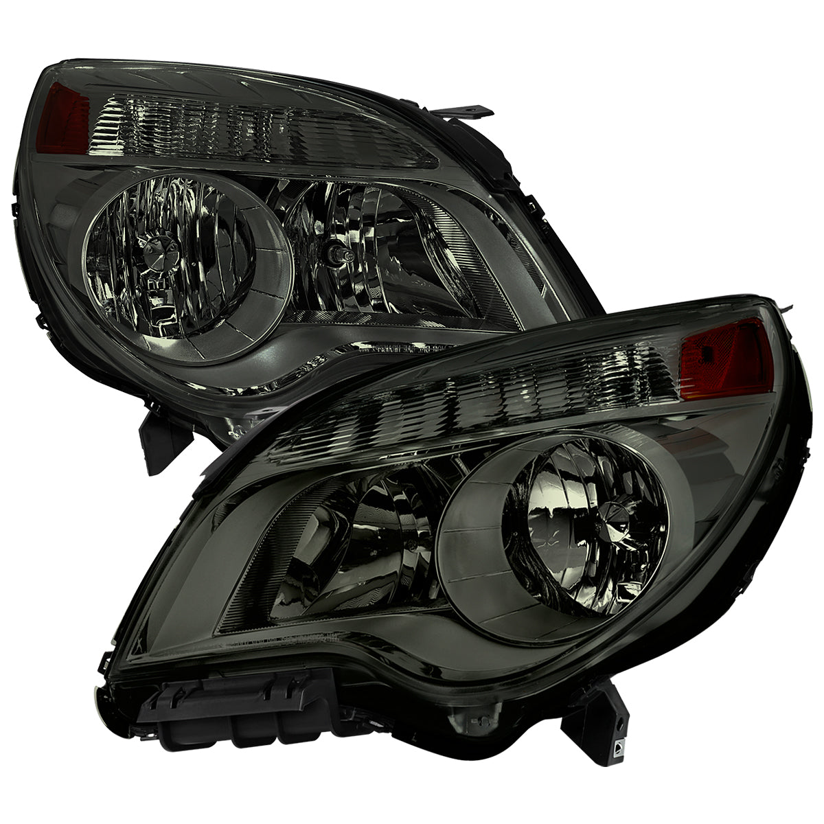 2010–2015 Chevrolet Equinox Factory Style Headlights (Chrome Housing / Smoked Lens)