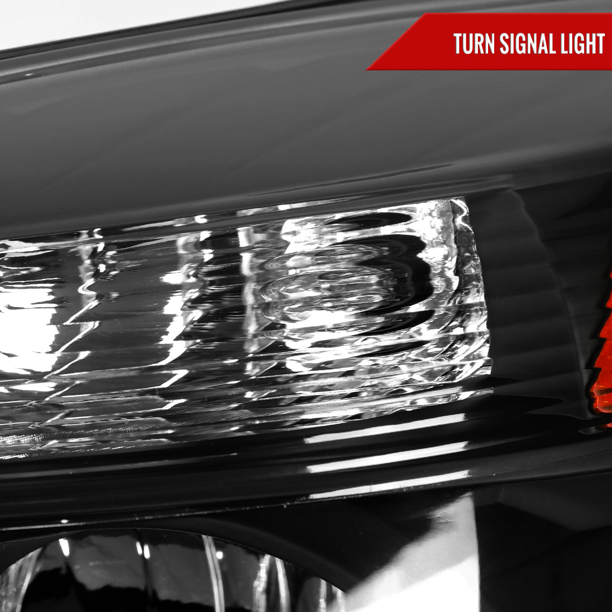 2010–2015 Chevrolet Equinox Factory Style Headlights (Matte Black Housing / Clear Lens)