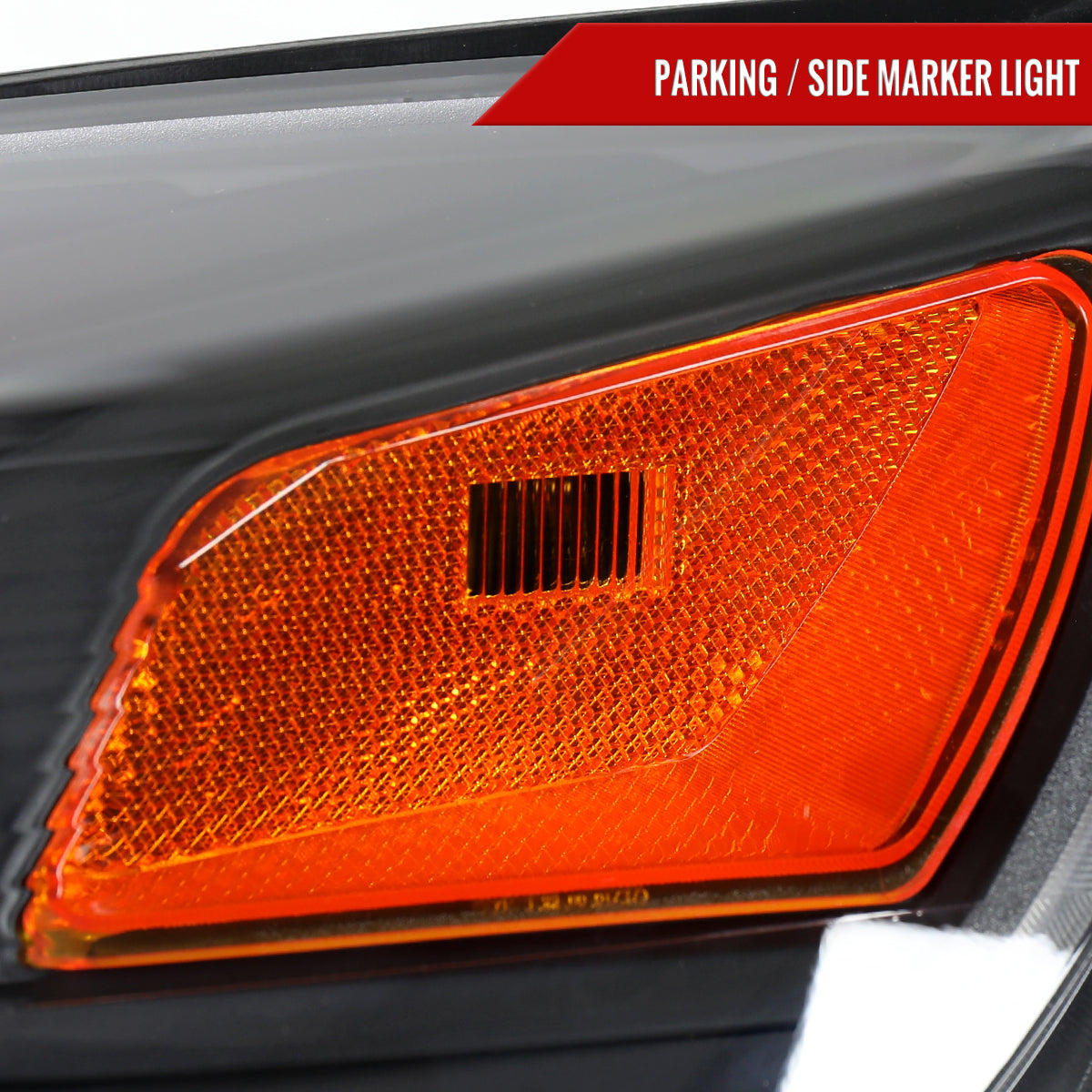 2010–2015 Chevrolet Equinox Factory Style Headlights (Matte Black Housing / Clear Lens)