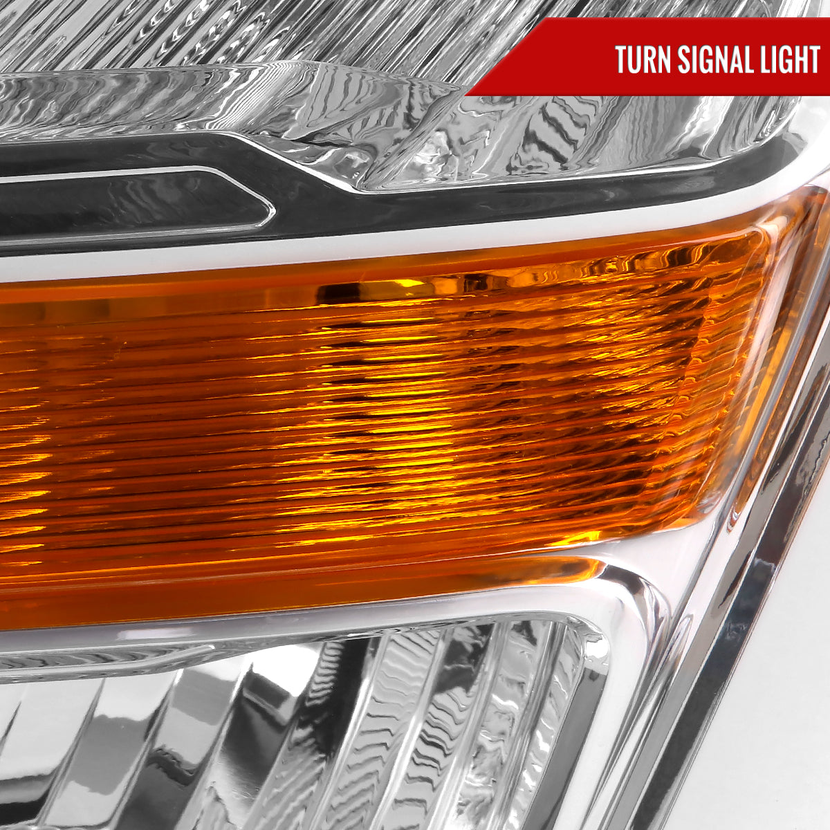 2021-2023 Ford F-150 Factory Style Headlight (Chrome Housing / Clear Lens ) - Driver Side Ony