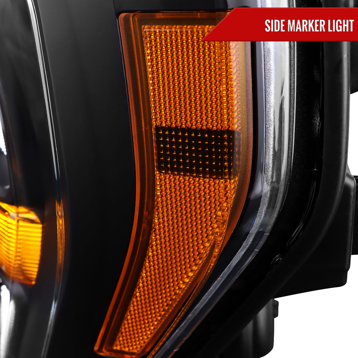 2021-2023 Ford F-150 Factory Style Headlight (Matte Black Housing / Clear Lens )