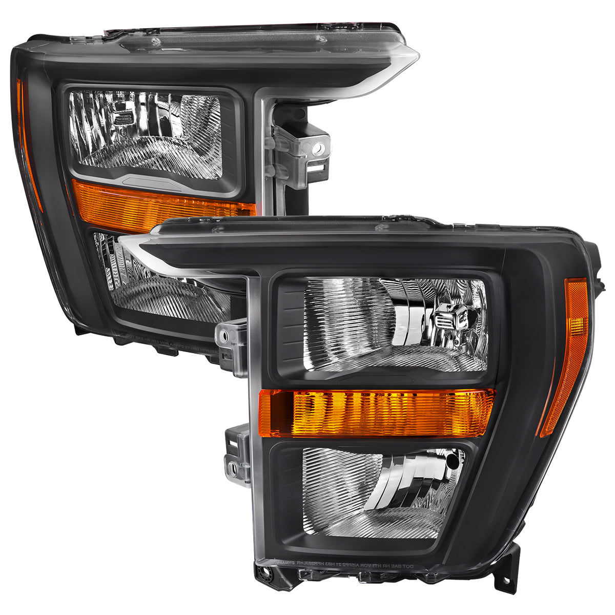 2021-2023 Ford F-150 Factory Style Headlight (Matte Black Housing / Clear Lens )